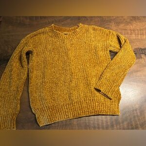 Pink Republic Mustard Lace Up Sweater